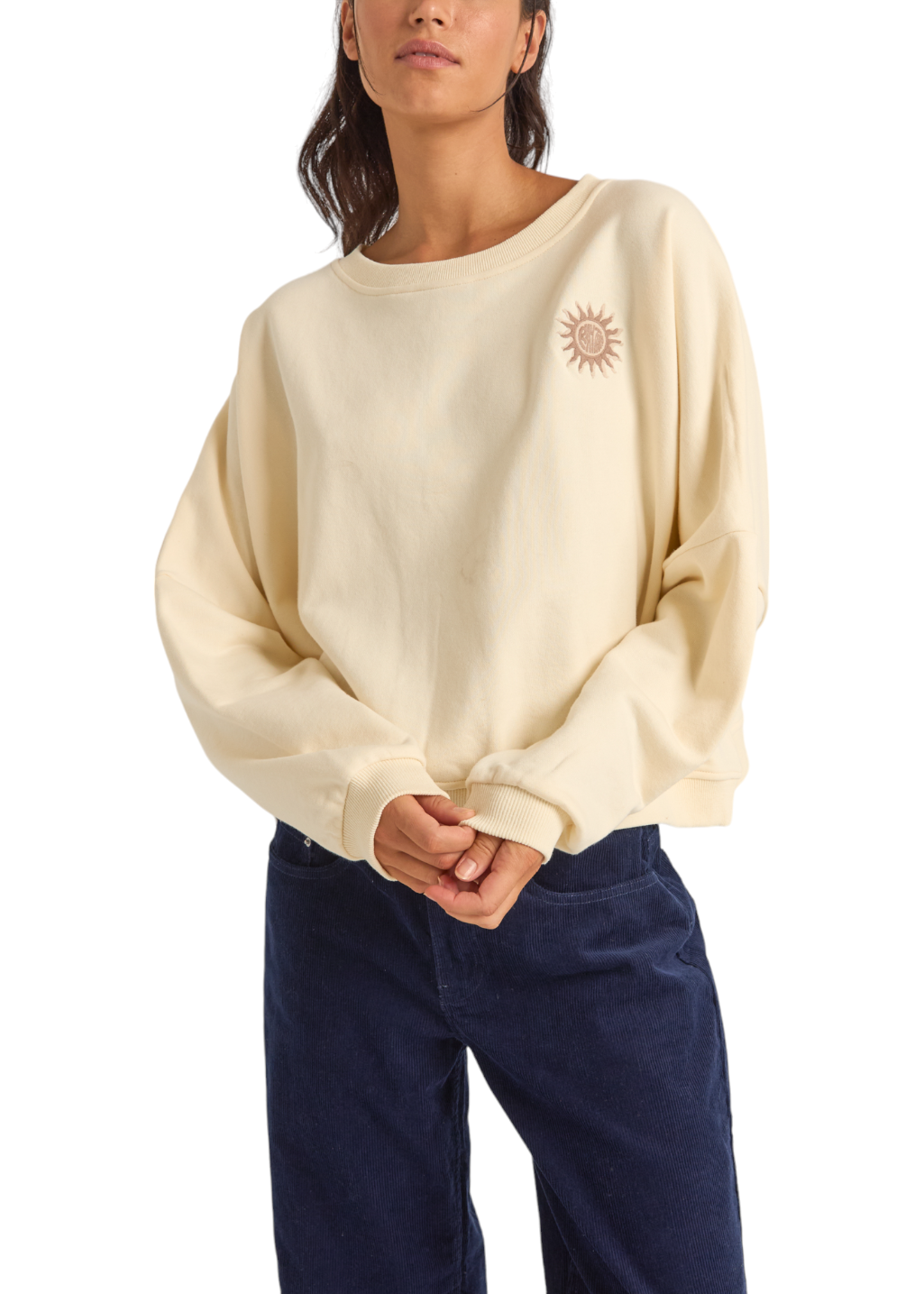 Rhythm - Sun Bleached Slouch Fleece - Cream - Hardpressed Print Studio Inc.