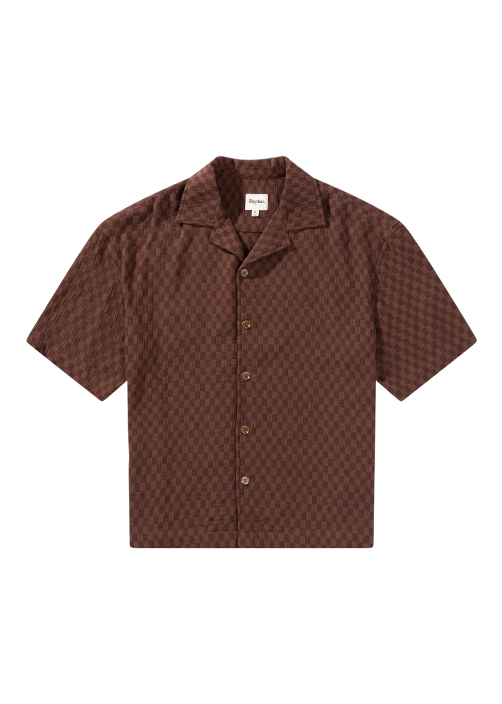 Rhythm - Relaxed Texture S/S Shirt - Chocolate | Hardpressed Print