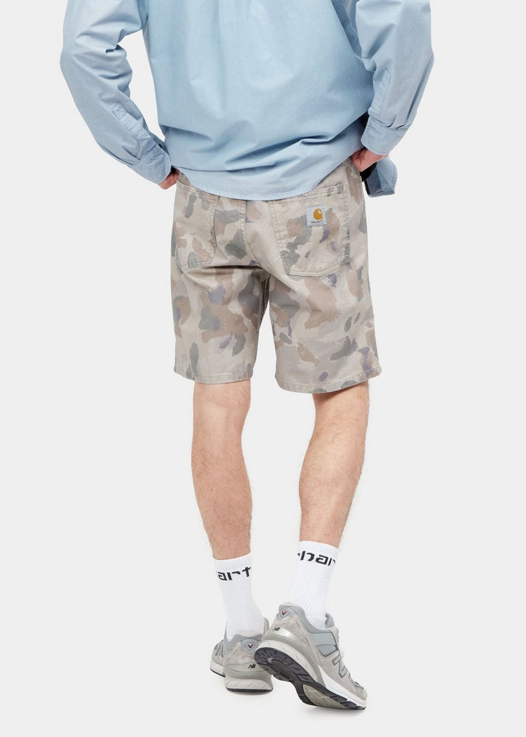 Carhartt WIP - Newel Short - Camo Tide Thyme Stone Washed - Hardpressed Print Studio