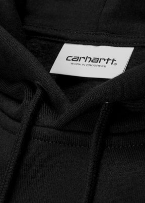 Carhartt WIP - Hooded Chase Sweatshirt - Black/Gold - Hardpressed Print Studio