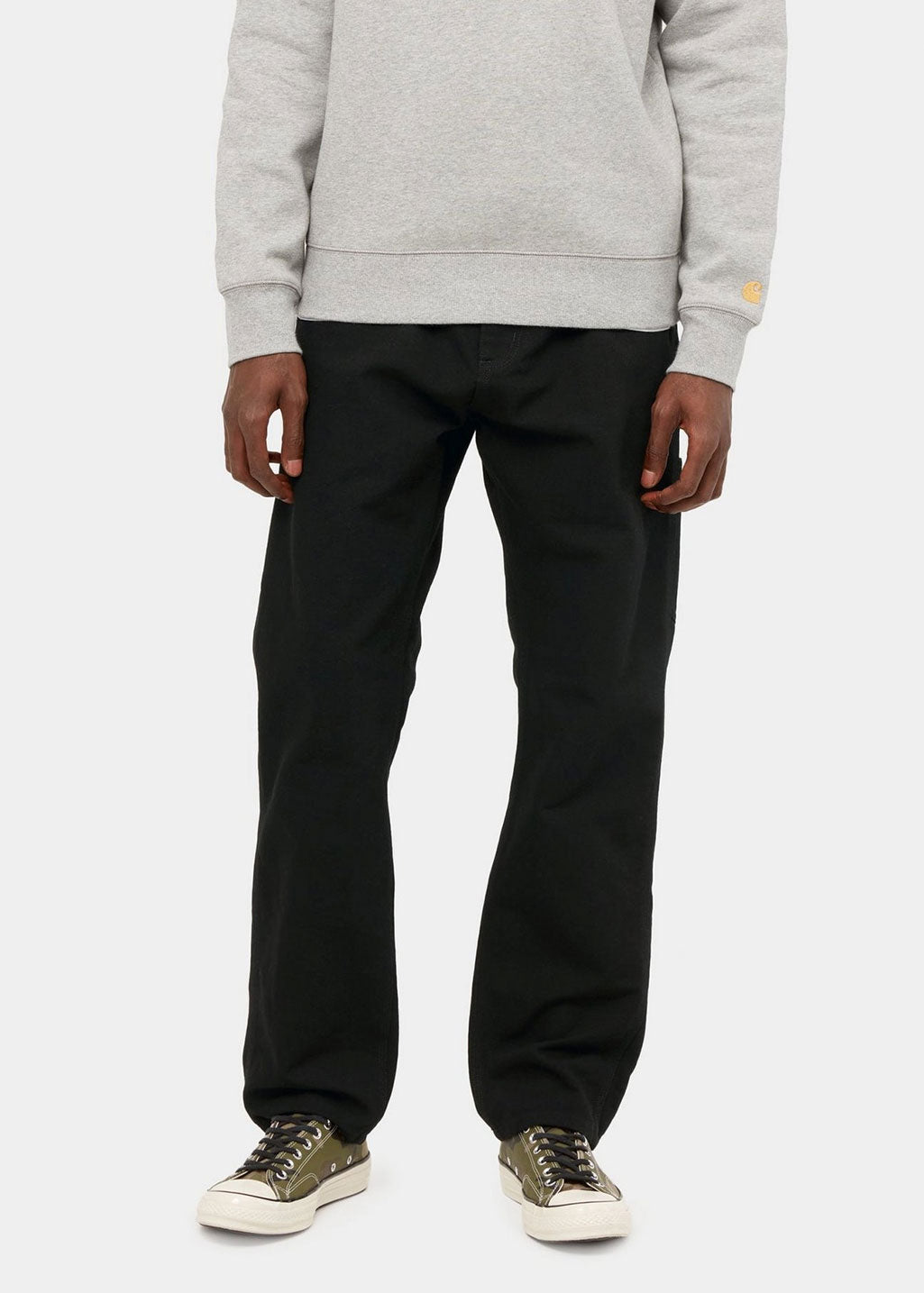 Carhartt WIP - Ruck Single Knee Pant - Black Stone Washed - Hardpressed Print Studio
