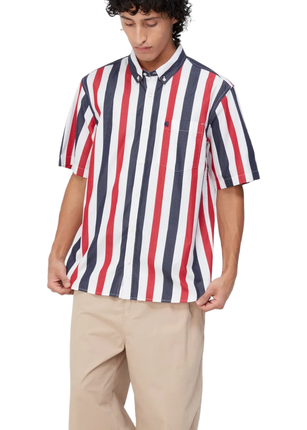 Carhartt WIP - S/S Elcano Shirt - Arcade/Dark Navy - Hardpressed Print Studio Inc.