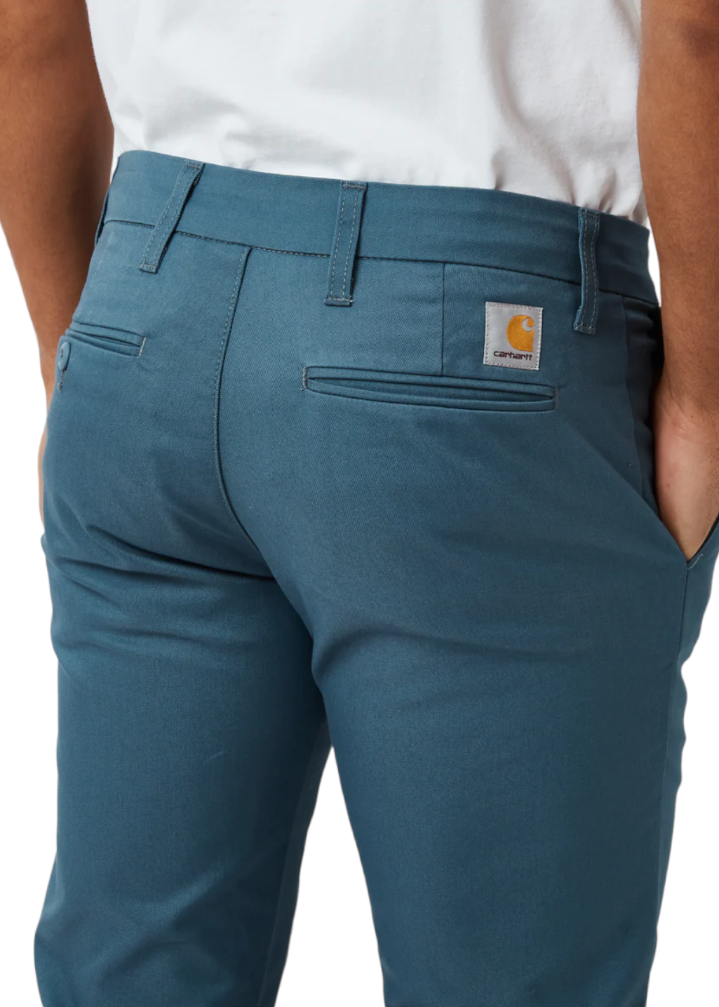 Carhartt WIP - Sid Pant - Storm Blue Rinsed - Hardpressed Print Studio Inc.
