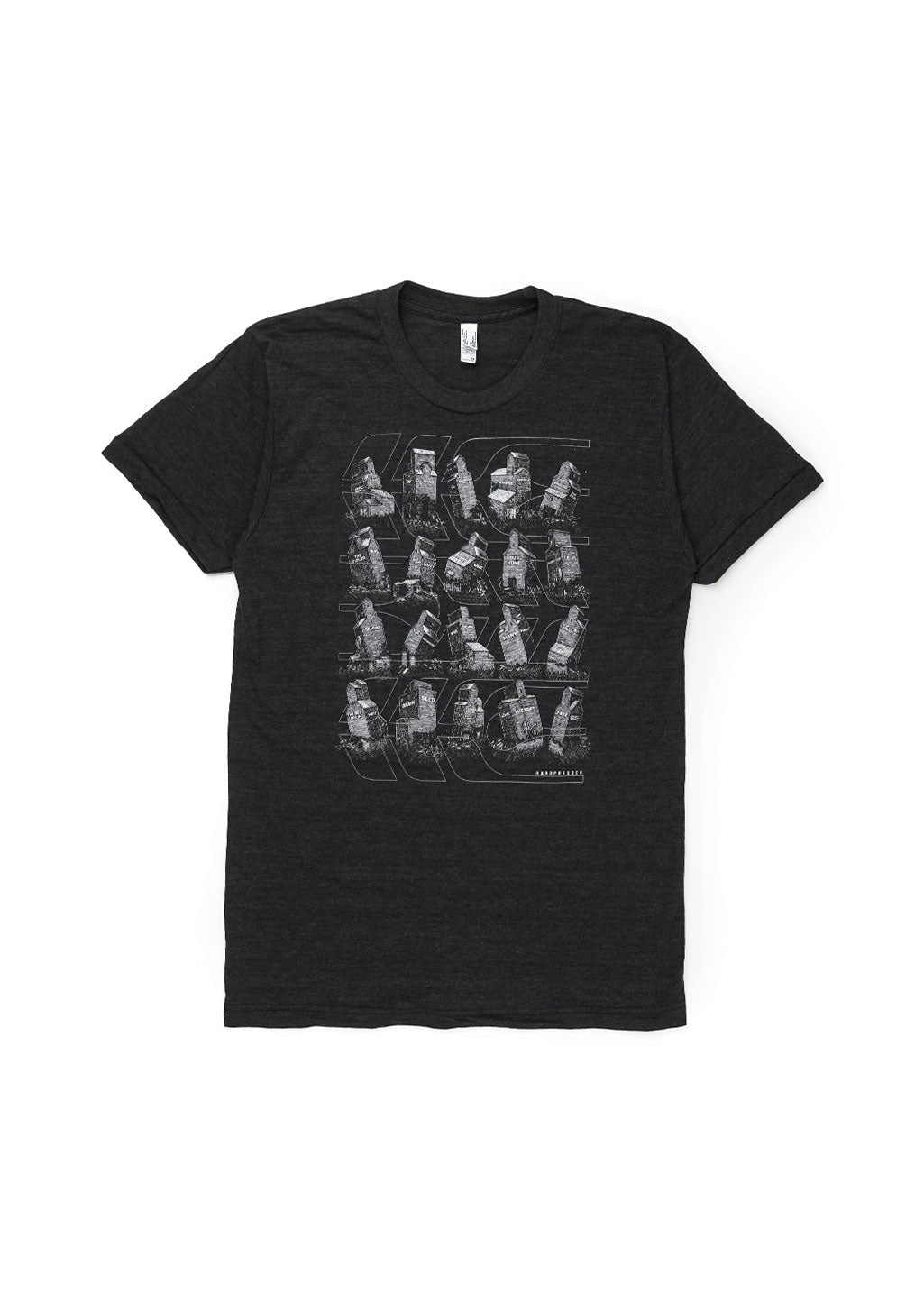 Beacons Tee | Tri-Black | Unisex and Ladies - Hardpressed Print Studio