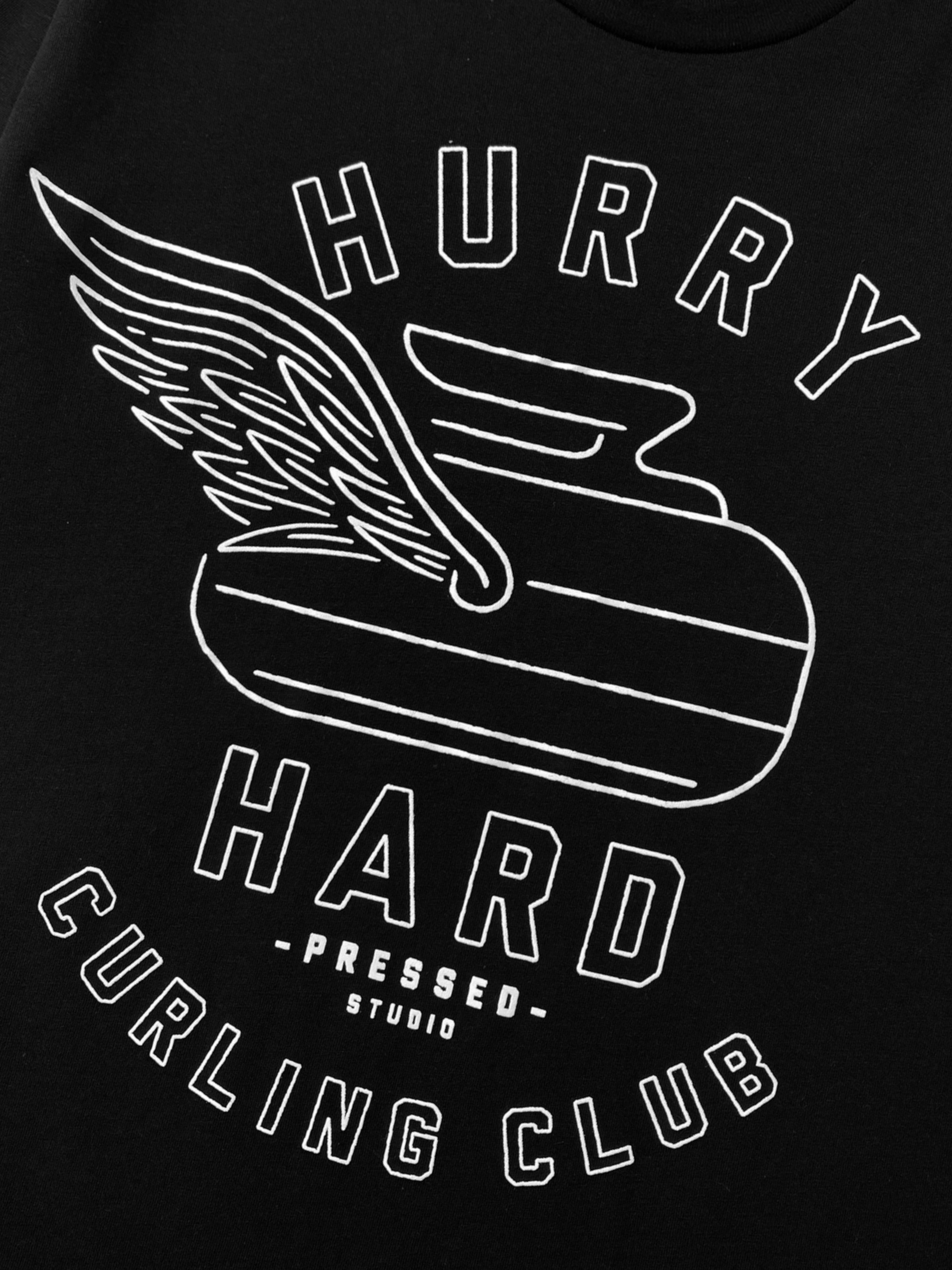Hurry Hard Tee | Black | Unisex - Hardpressed Print Studio Inc.