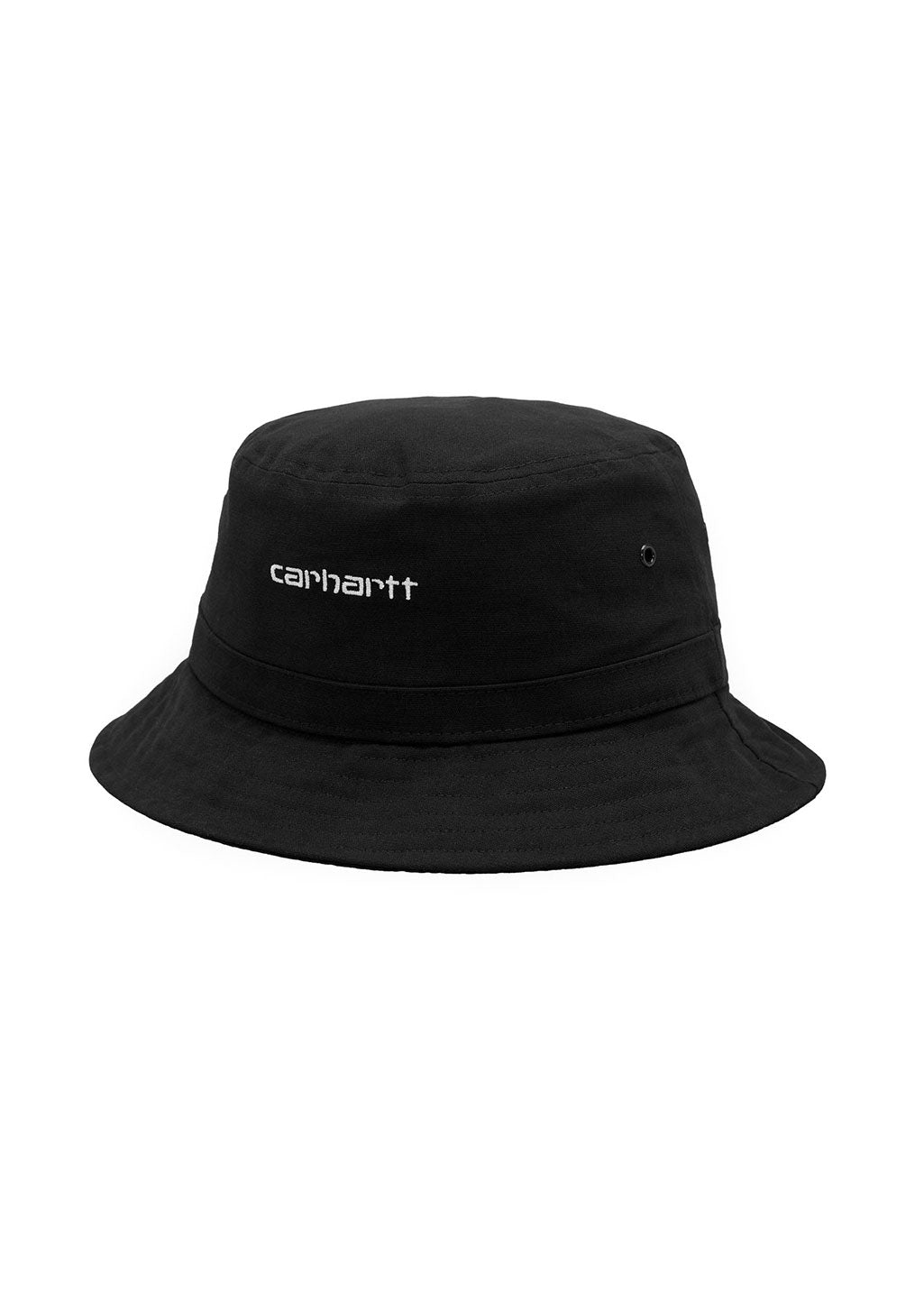 Carhartt WIP Script Bucket Hat - Black / White - M-L