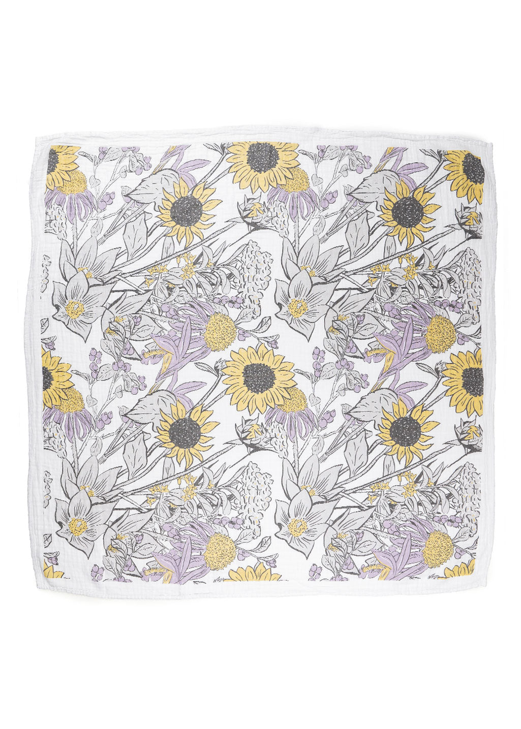 Wild Flora Baby Blanket | Muslin Cotton - Hardpressed Print Studio