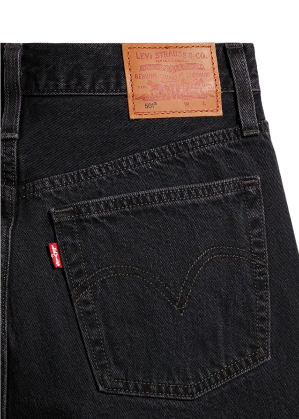 Levi's - 501® Mid Thigh Short - Lunar Black - Hardpressed Print Studio Inc.