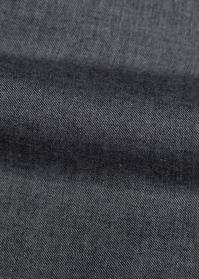 Naked & Famous Denim - Easy Shirt - Organic Cotton Twill - Black - Hardpressed Print Studio