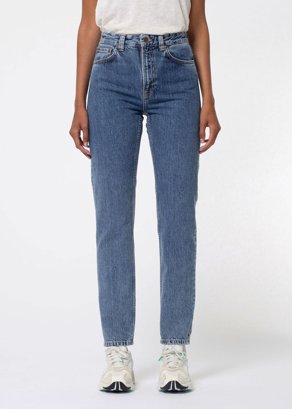 Nudie Jeans Co. - Breezy Britt - Friendly Blue - Hardpressed Print Studio Inc.