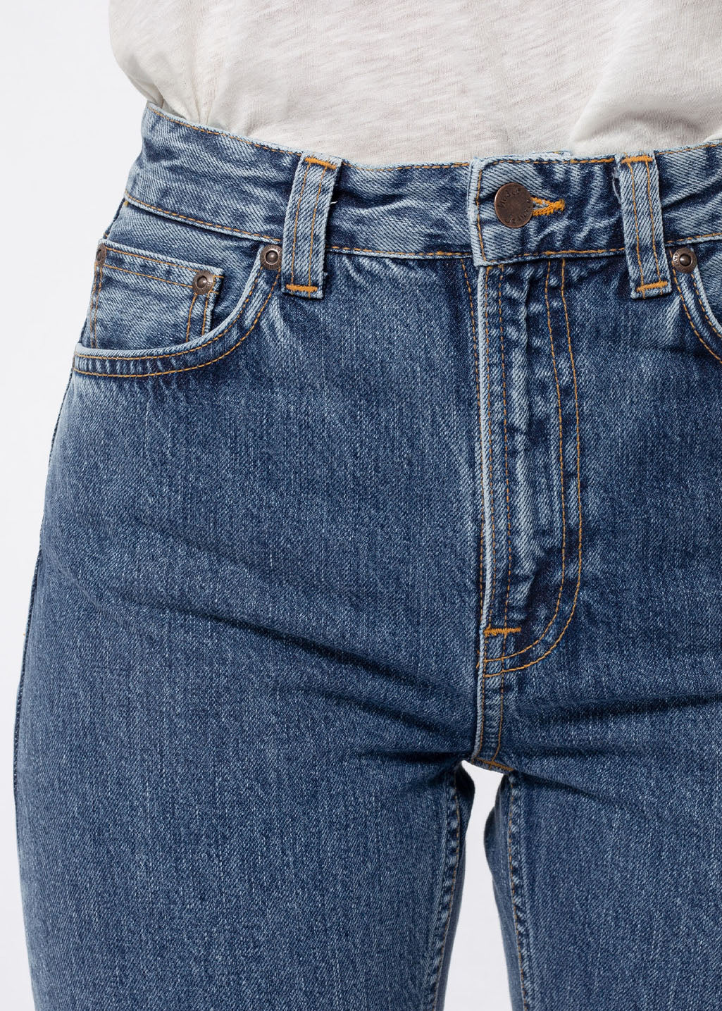 Nudie Jeans Co. - Breezy Britt - Friendly Blue - Hardpressed Print Studio Inc.