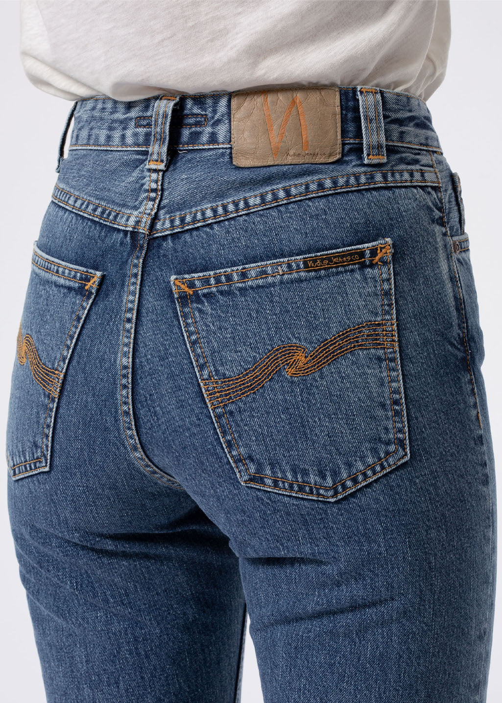 Nudie Jeans Co. - Breezy Britt - Friendly Blue - Hardpressed Print Studio Inc.