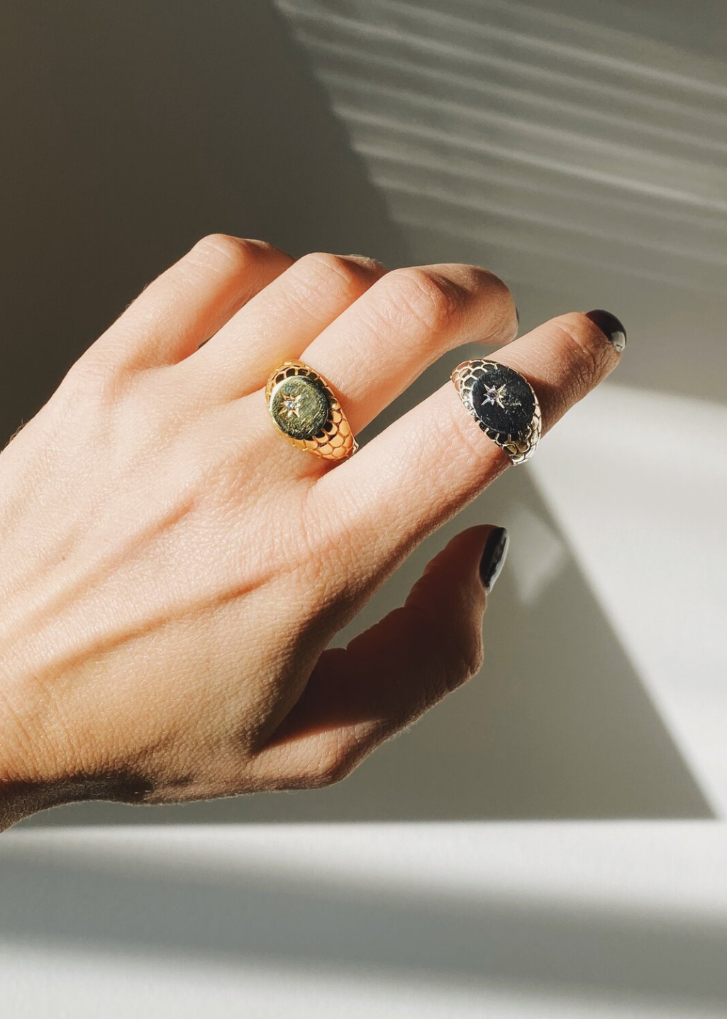 ONEIRO Designs - Serpent Signet Ring - Hardpressed Print Studio Inc.