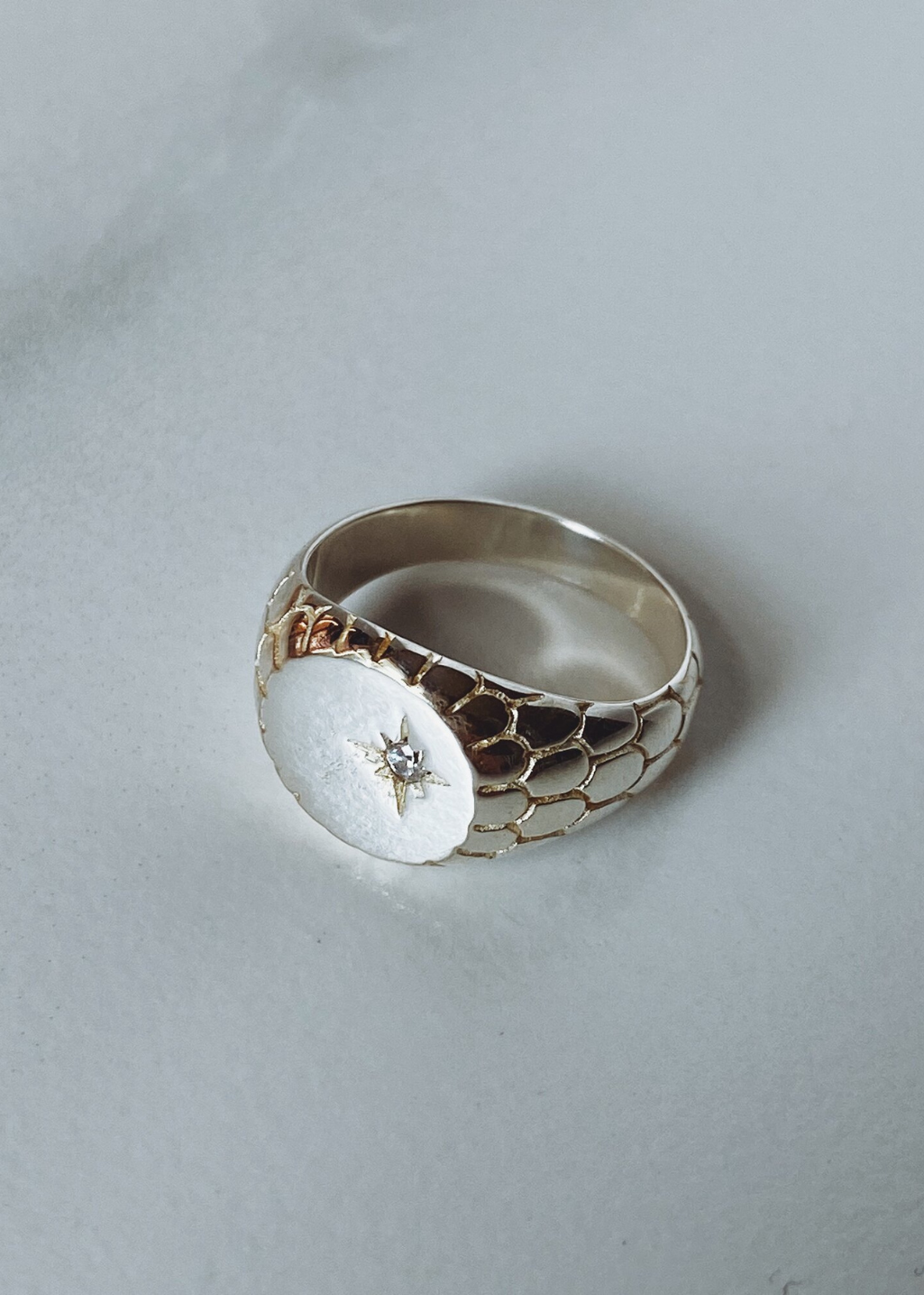 ONEIRO Designs - Serpent Signet Ring - Hardpressed Print Studio Inc.