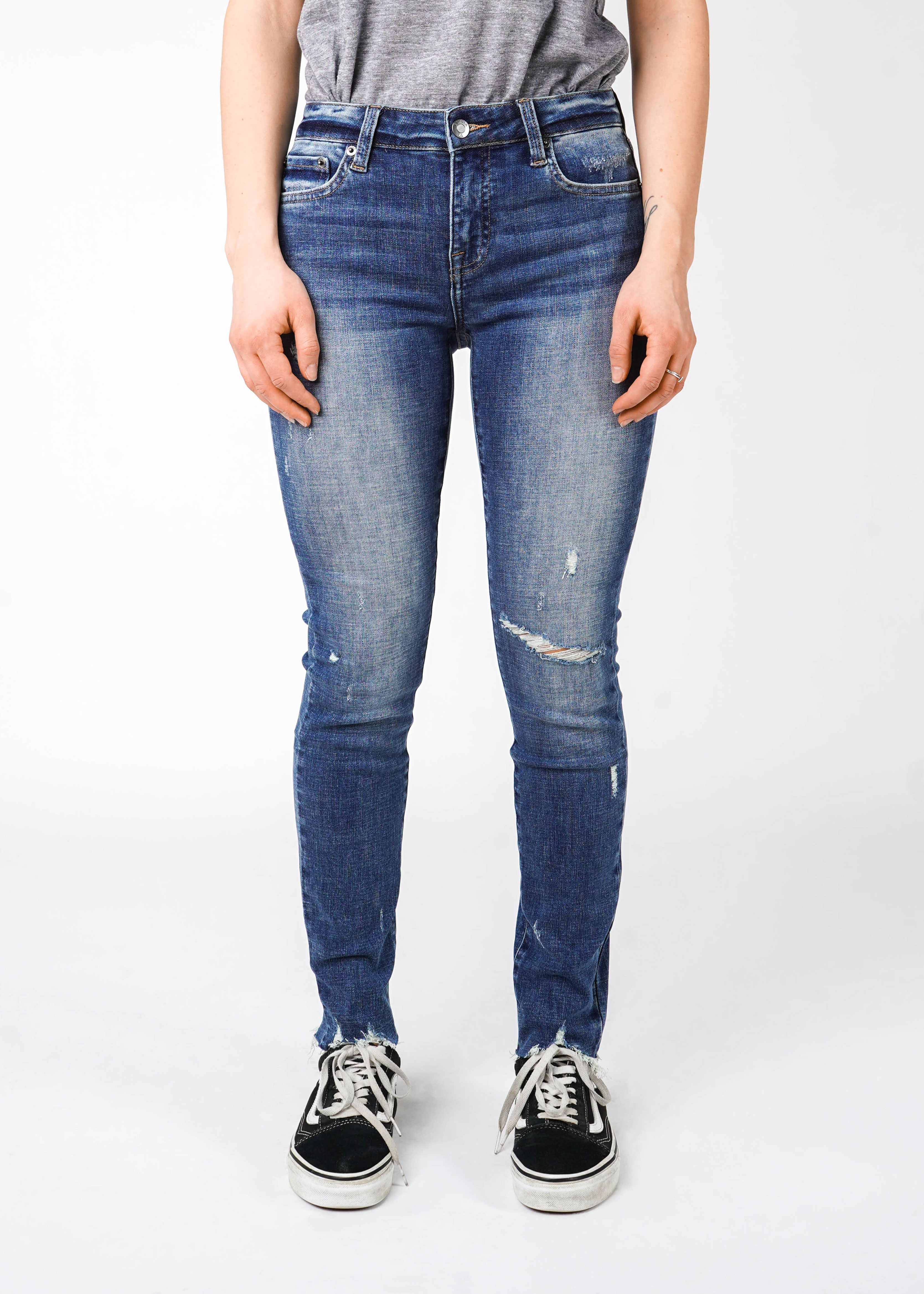 Pistola - Audrey Mid Rise Skinny Pant - Hung Up - Hardpressed Print Studio