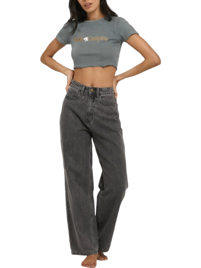 THRILLS - Ewing Crop Baby Tee - Scrubs Green - Hardpressed Print Studio Inc.