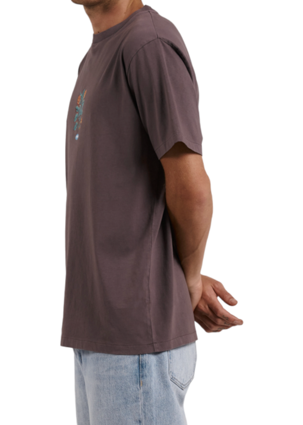 Thrills - Healing Properties Merch Fit Tee - Plum - Hardpressed Print Studio Inc.
