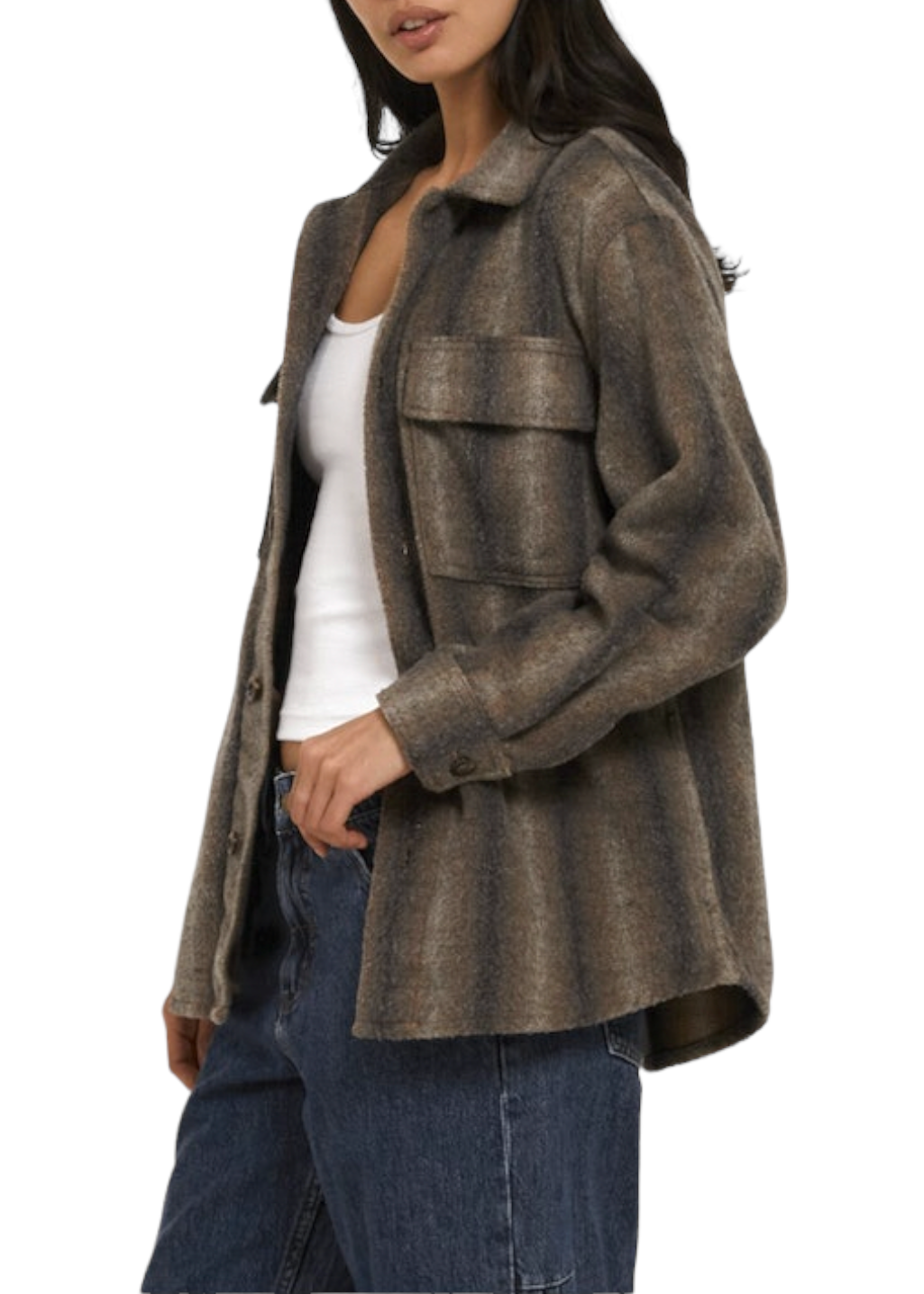 THRILLS - Prairie Overshirt - Brown - Hardpressed Print Studio Inc.