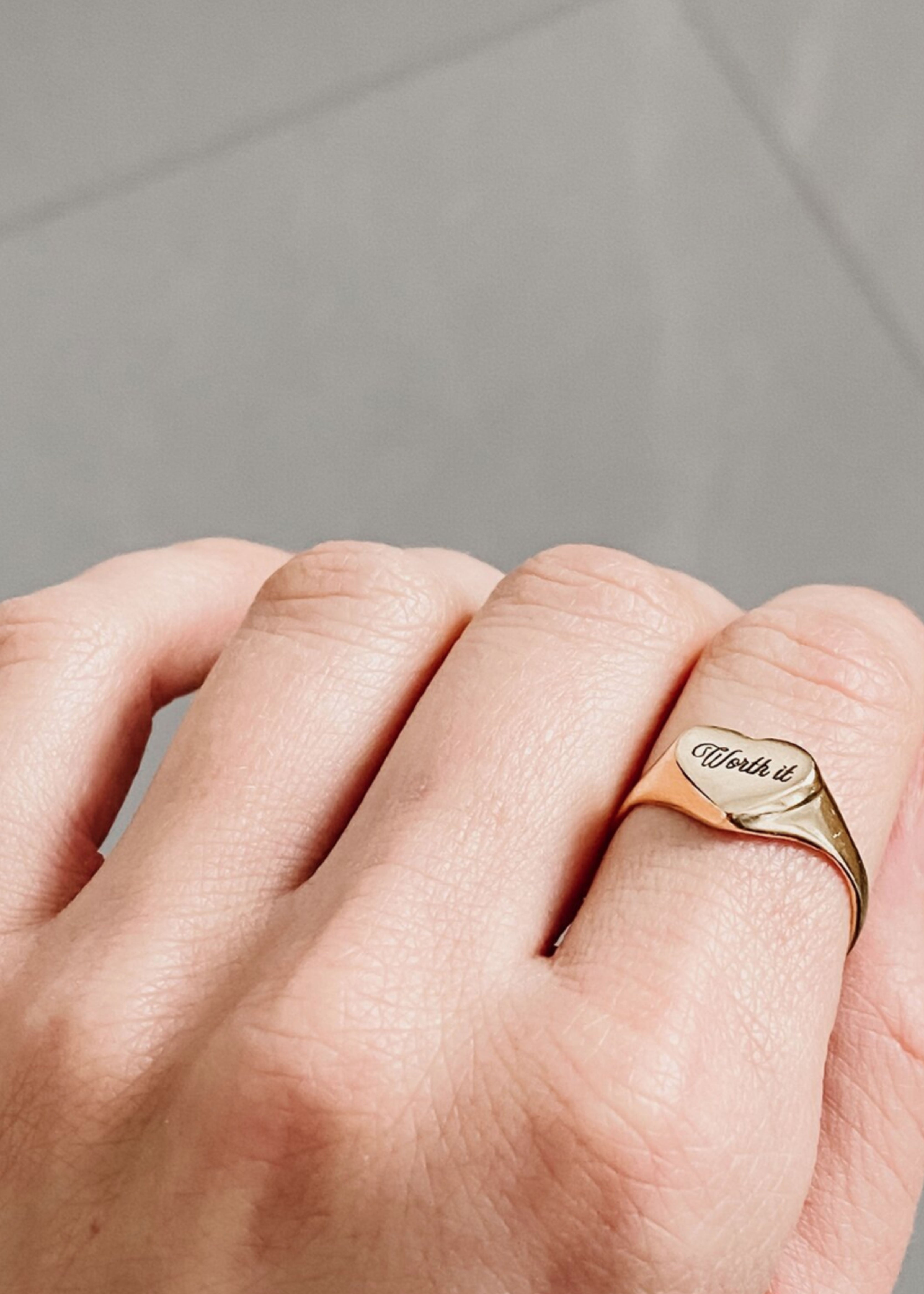 Oneiro Designs - Worth It Ring - Hardpressed Print Studio