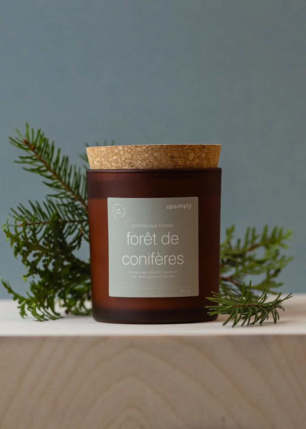 UpSimply - Soy Candle - Coniferous Forest - Hardpressed Print Studio Inc.