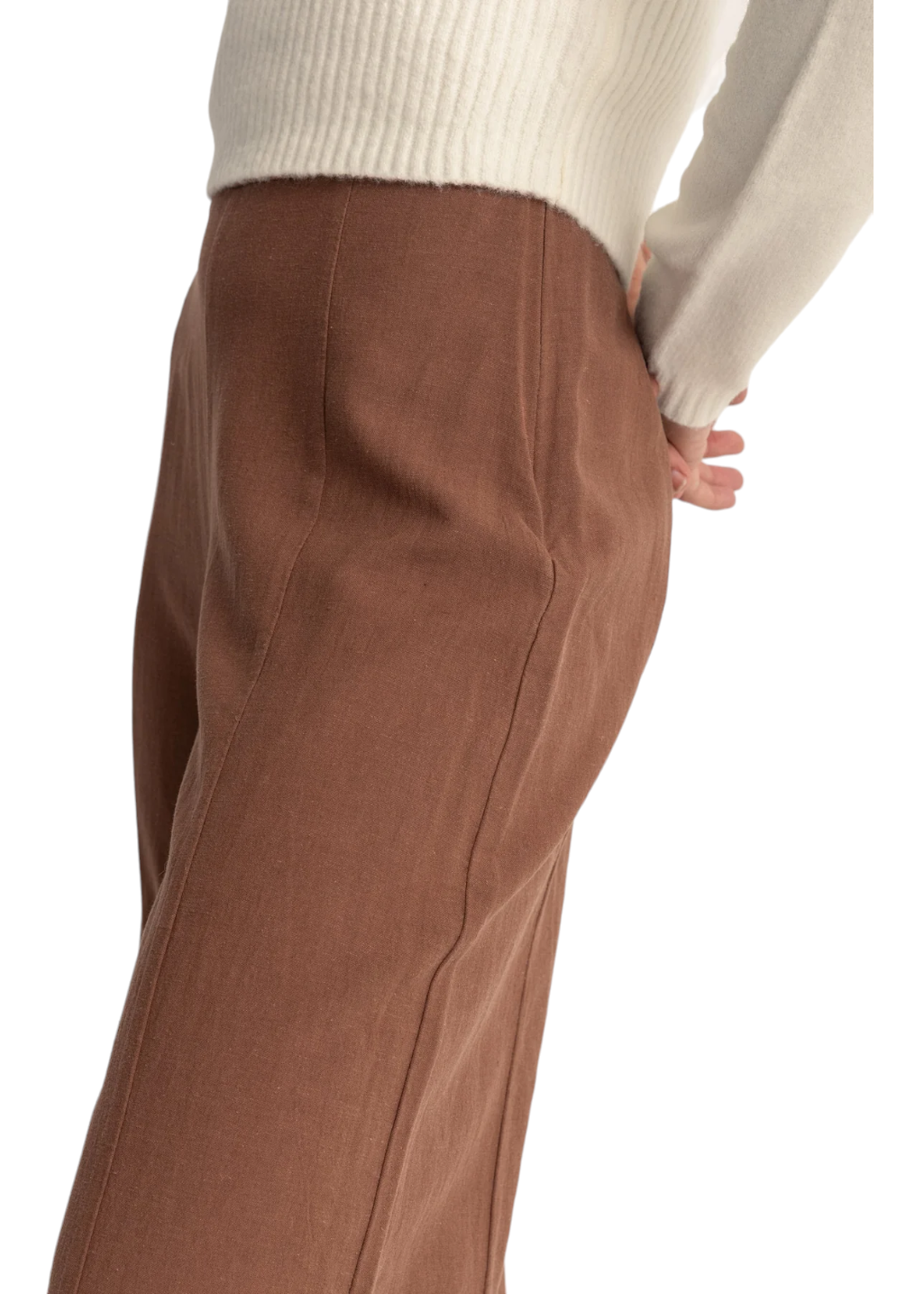 Rhythm - Whitehaven Wide Leg Pant - Brown - Hardpressed Print Studio Inc.