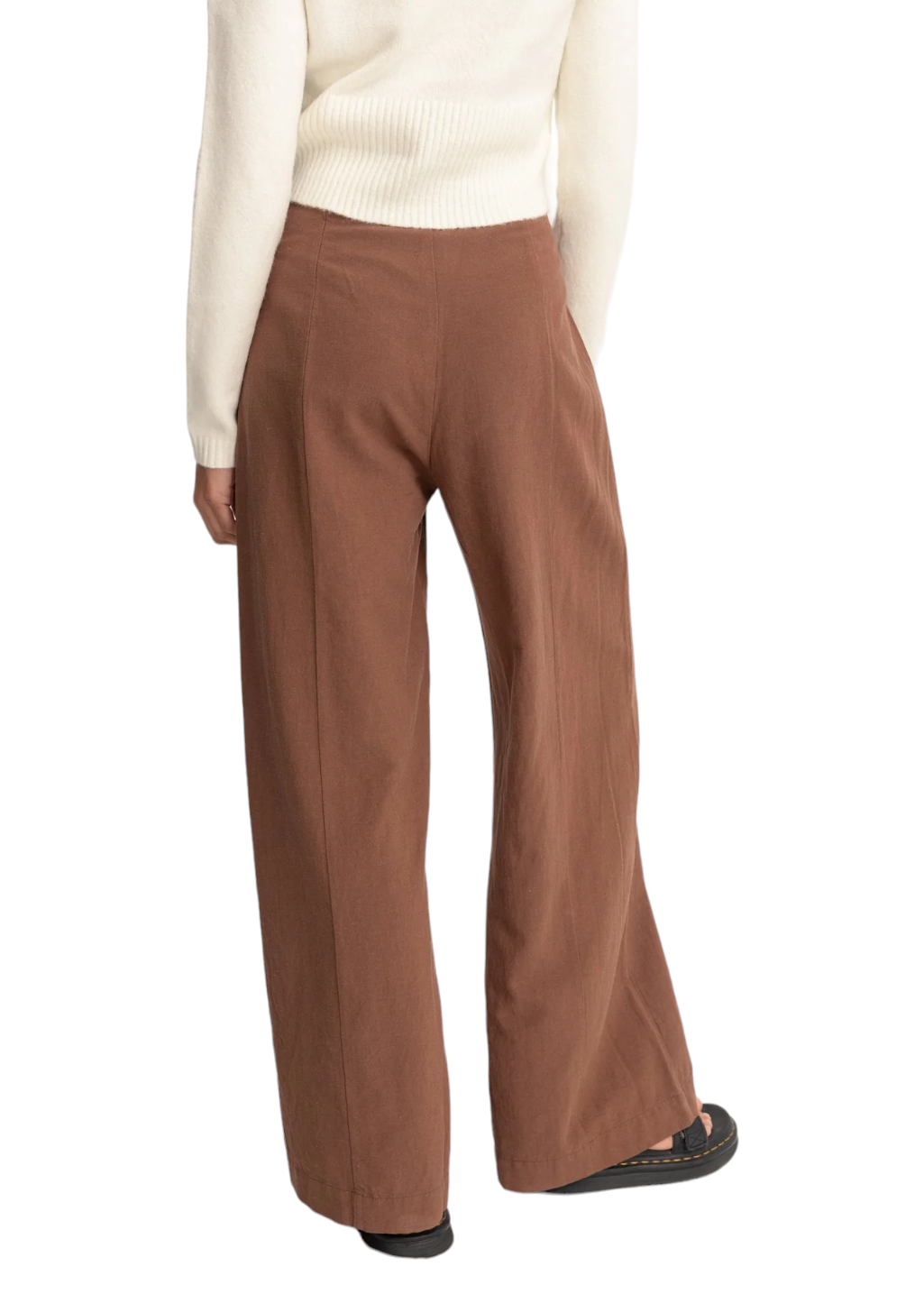 Rhythm - Whitehaven Wide Leg Pant - Brown - Hardpressed Print Studio Inc.