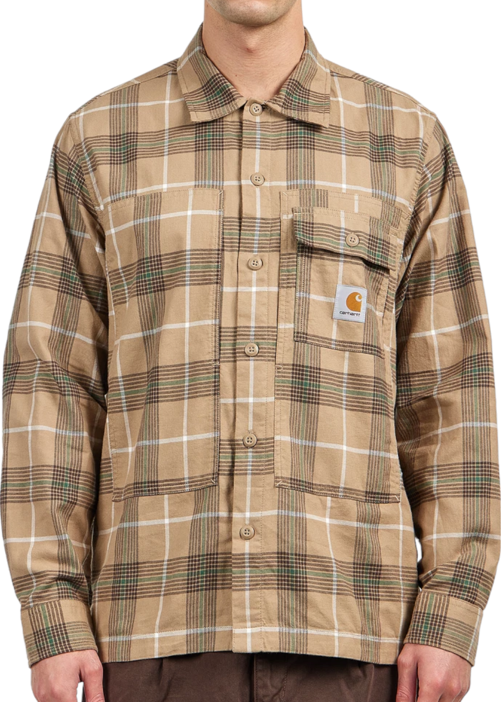 Carhartt WIP - L/S Hadley Shirt - Leather - Hardpressed Print Studio Inc.