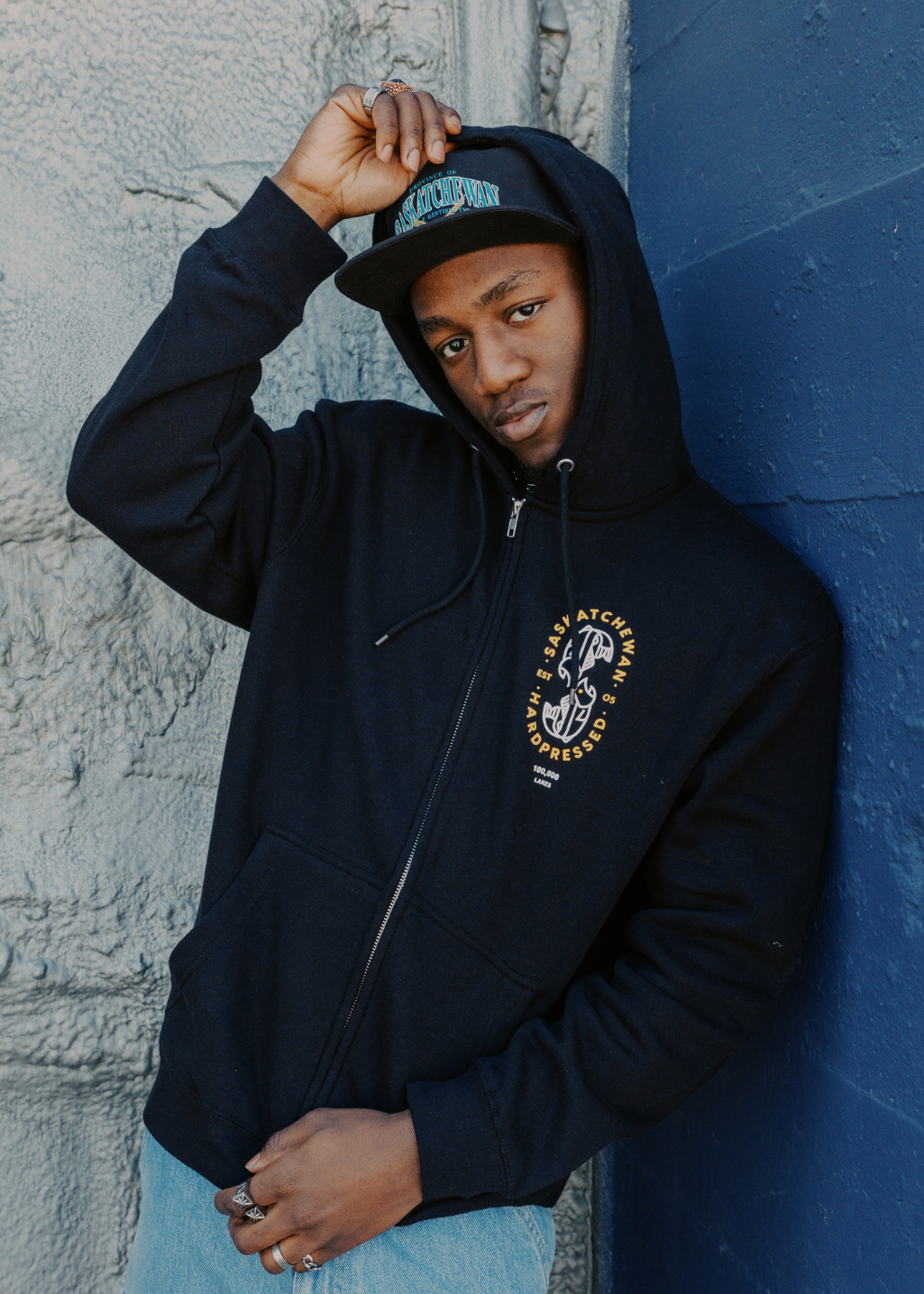100K Lakes Zip Sweater | Black | Unisex
