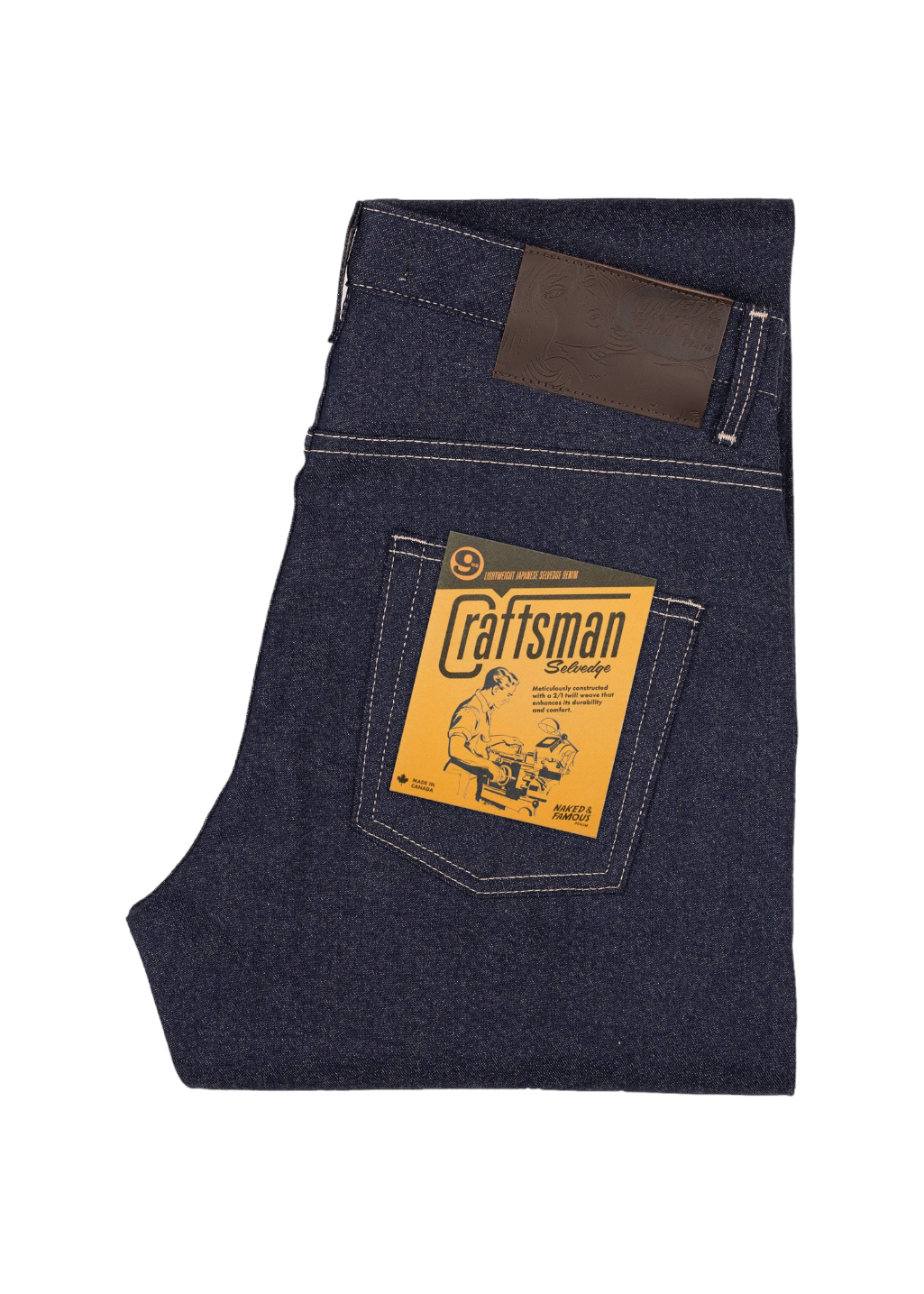 Naked & Famous Denim - Easy Guy - Craftsmen Selvedge - Hardpressed Print Studio Inc.