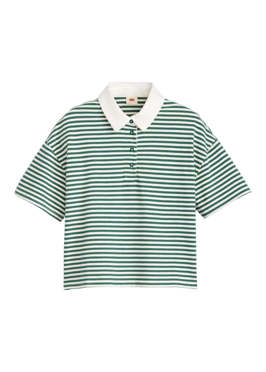 Levi's - Coco SS Rugby - Nova Stripe Bistro Green - Hardpressed Print Studio Inc.