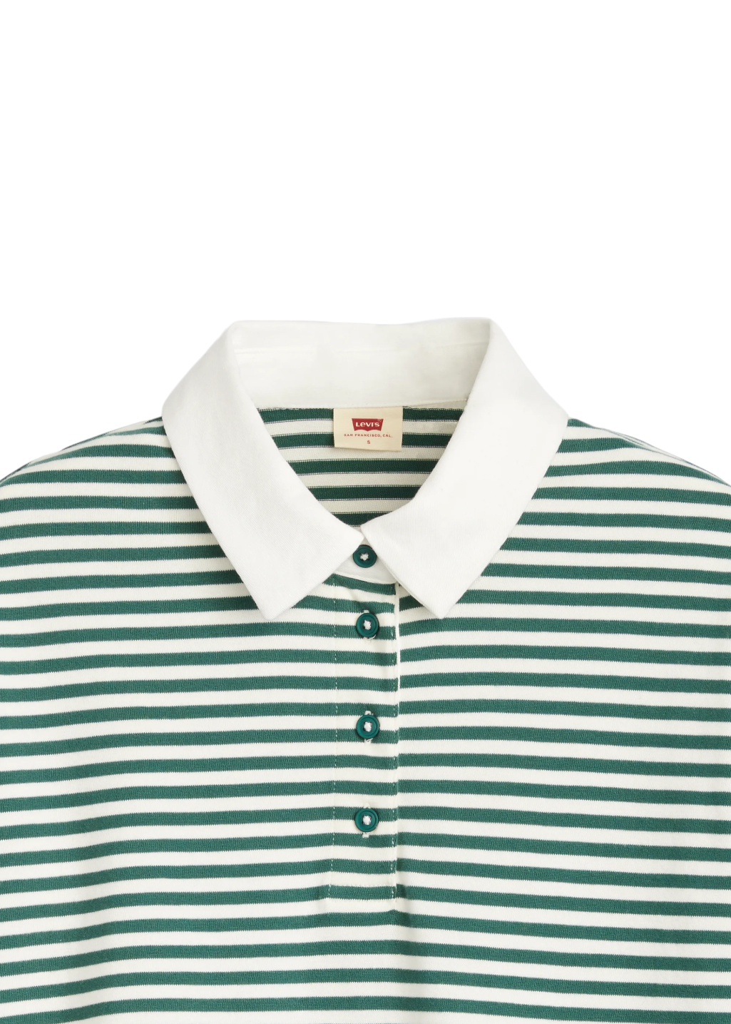 Levi's - Coco SS Rugby - Nova Stripe Bistro Green - Hardpressed Print Studio Inc.