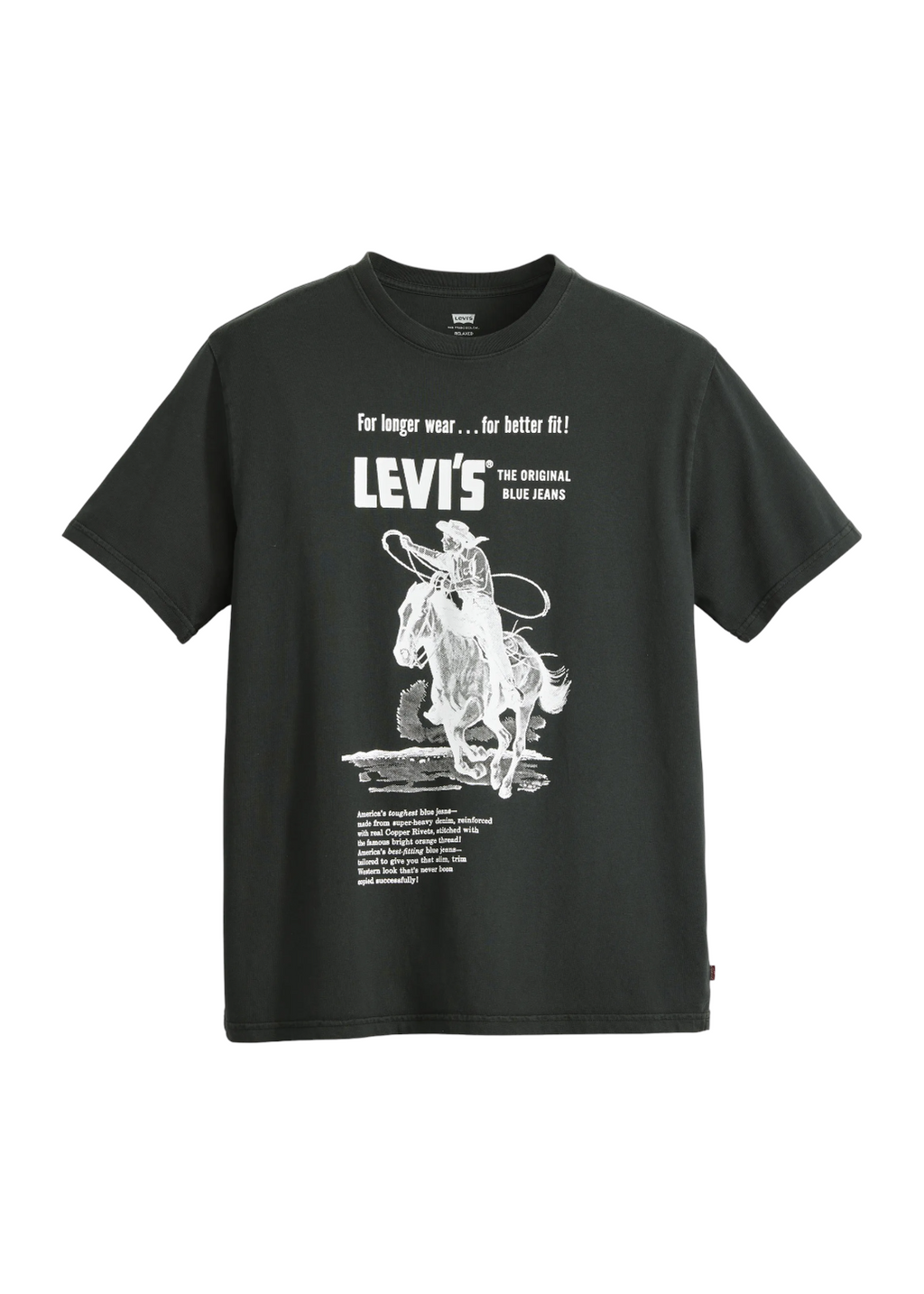 Levi s SS Relaxed Fit Tee Longer Wear GD Caviar Hardpressed Print Studio Inc