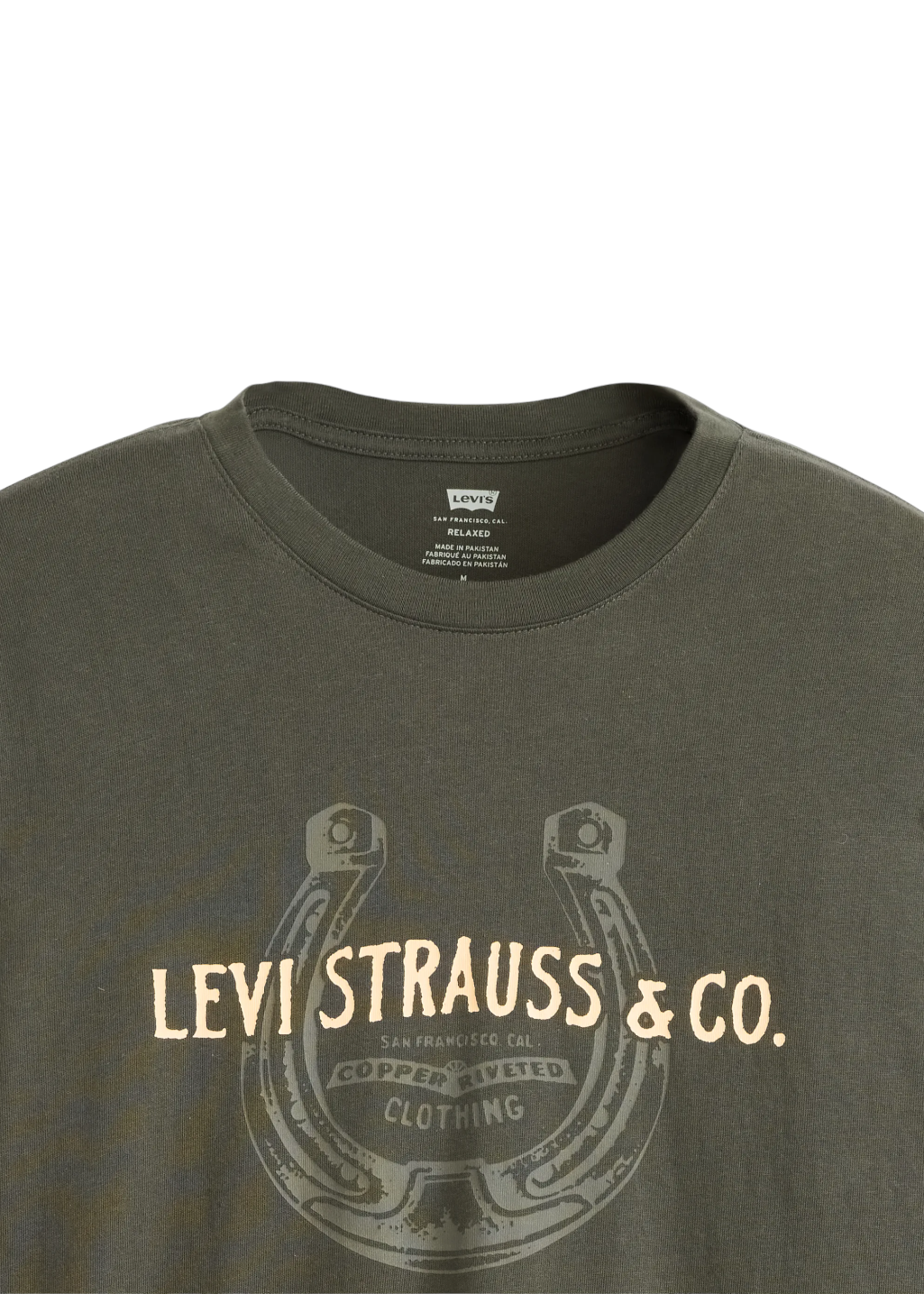 Levi's - Relaxed LS Graphic Tee - Horseshoe LS Pirate Black - Hardpressed Print Studio Inc.