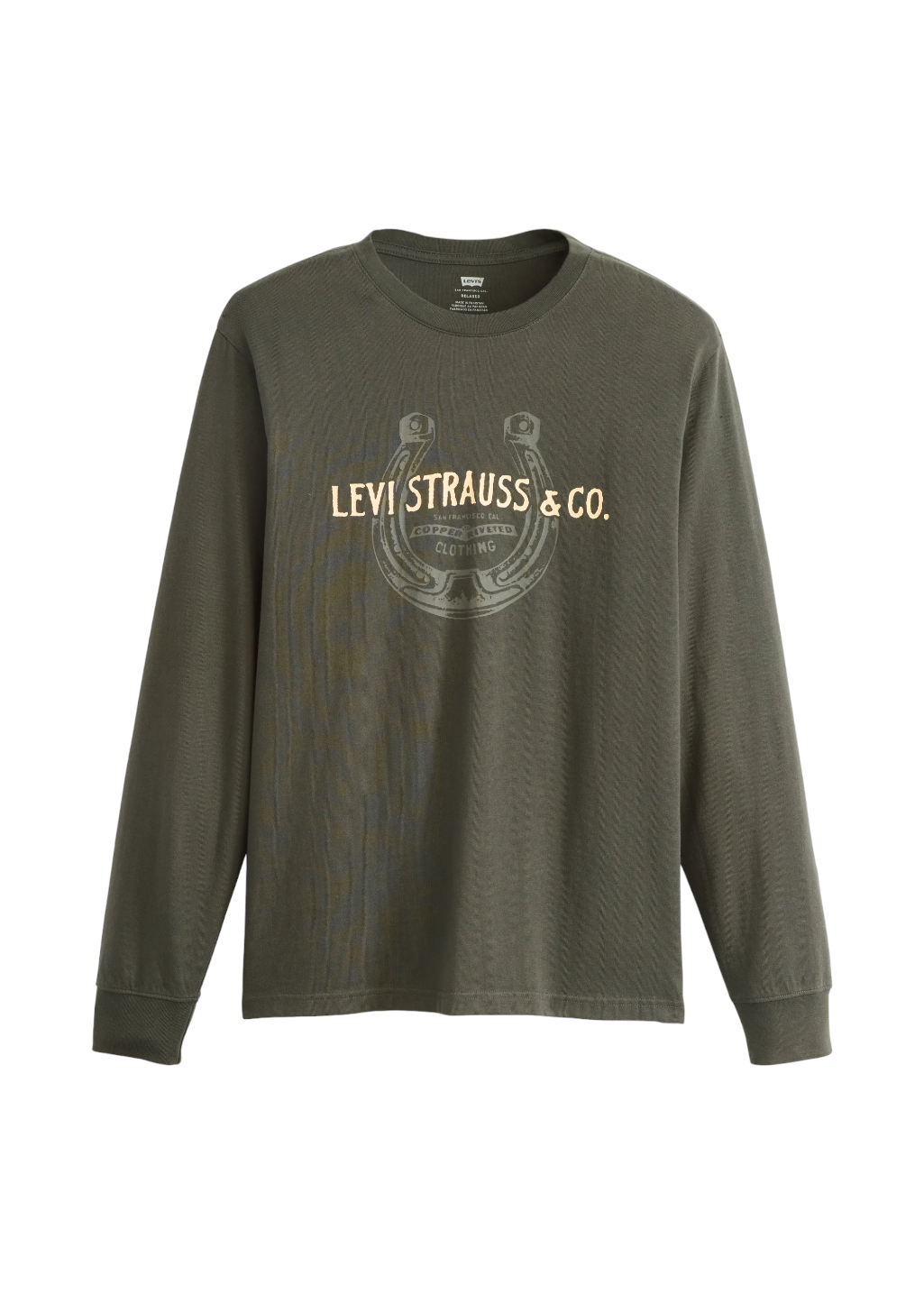 Levi's - Relaxed LS Graphic Tee - Horseshoe LS Pirate Black - Hardpressed Print Studio Inc.