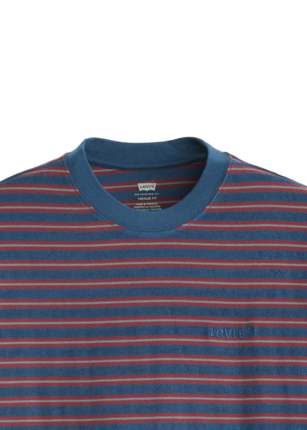 Levi's - Red Tab Vintage Tee - Miles Stripe Sargasso Sea - Hardpressed Print Studio Inc.