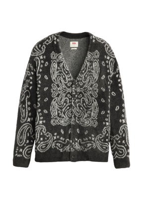 Levi's - Lama Cardigan - Clifford Bandana Pirate Black - Hardpressed Print Studio Inc.