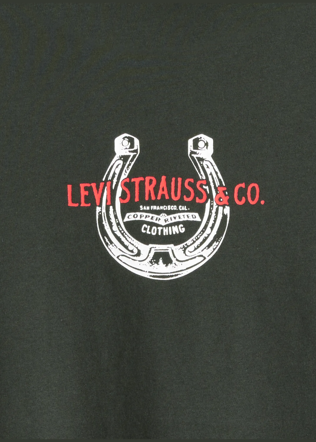 Levi's - Graphic Boxy T-shirt - Horseshoe Pirate Black - Hardpressed Print Studio Inc.