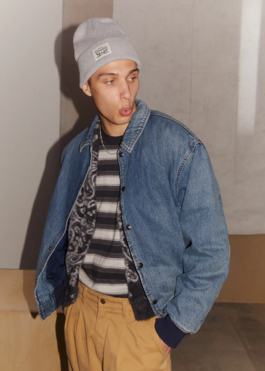 Levi's - Lama Cardigan - Clifford Bandana Pirate Black - Hardpressed Print Studio Inc.