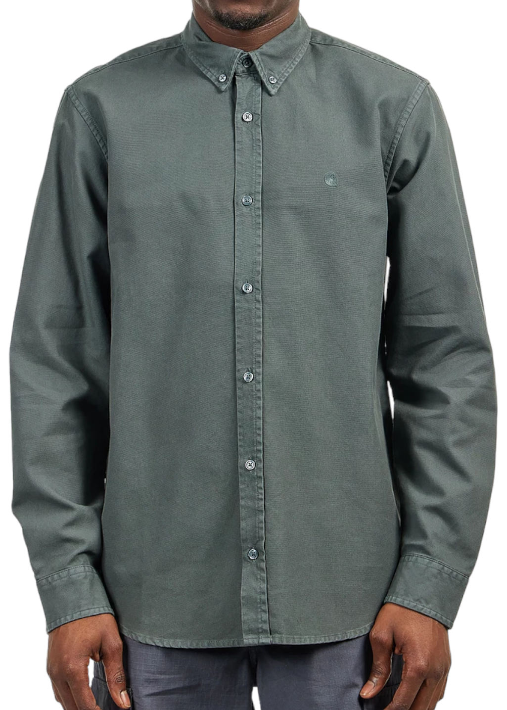 Carhartt WIP - L/S Bolton Shirt - Jura Garment Dyed - Hardpressed Print Studio Inc.