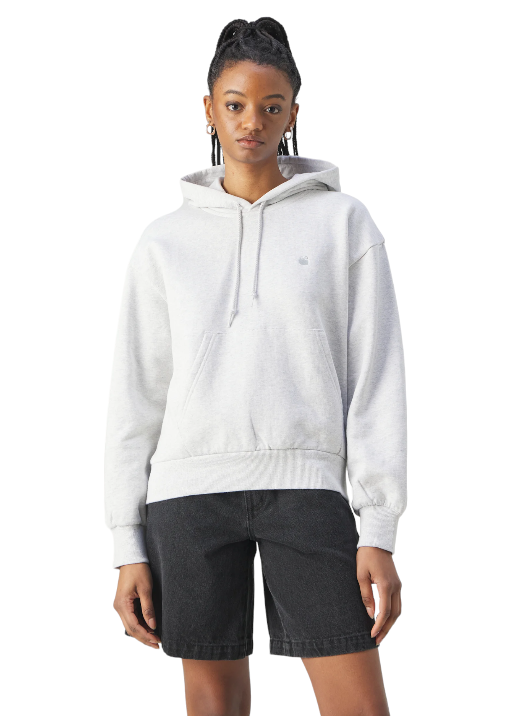 Carhartt WIP - W' Hooded Casey Sweatshirt - Ash Heather/Silver - Hardpressed Print Studio Inc.