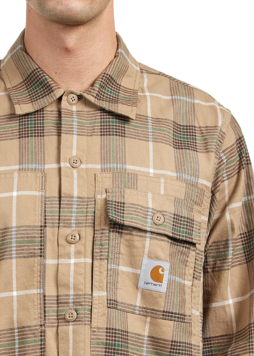 Carhartt WIP - L/S Hadley Shirt - Leather - Hardpressed Print Studio Inc.