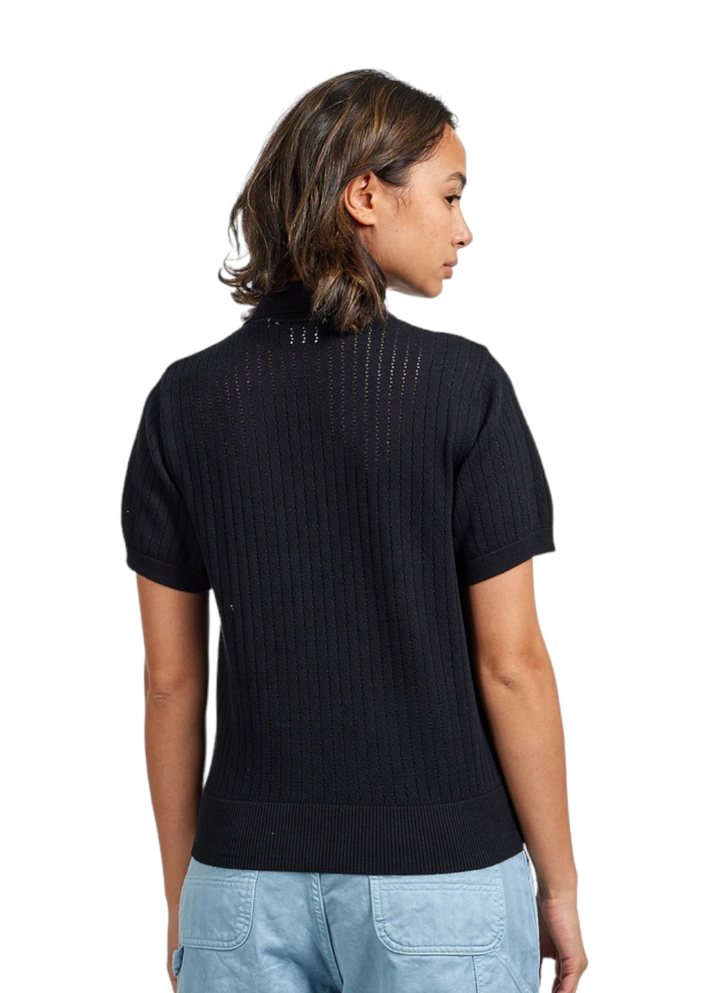 Carhartt WIP - W' S/S Norlina Polo Knit - Black