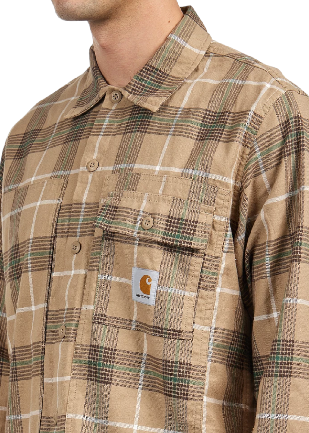 Carhartt WIP - L/S Hadley Shirt - Leather - Hardpressed Print Studio Inc.