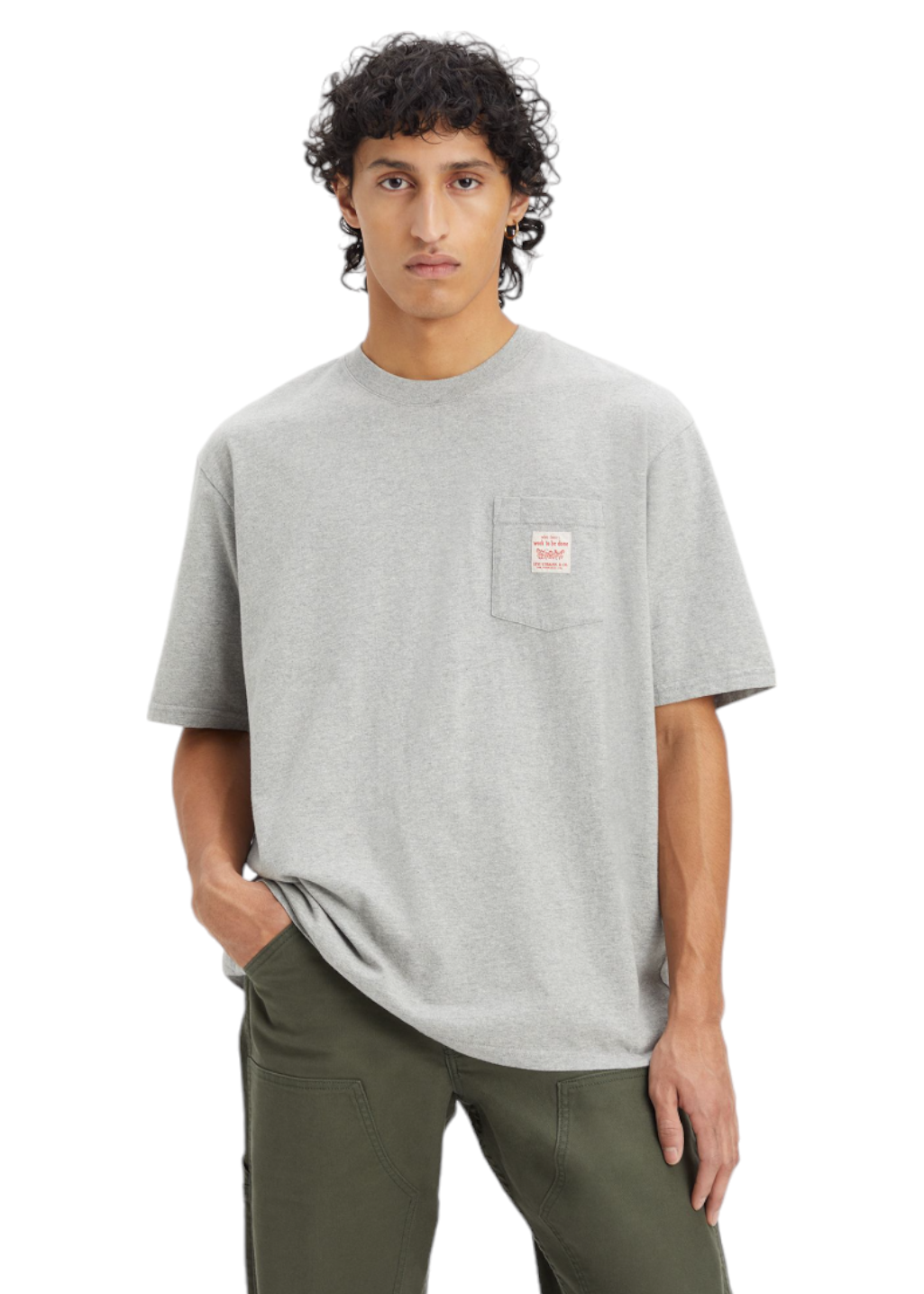 Levi's - SS Workwear Tee - Mid Tone Grey Heather - Hardpressed Print Studio Inc.