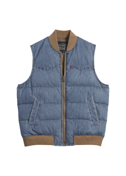 【美品】SUPPLIER PUFFER VEST & DENIM PANTS Levi's - Western Super Puff Vest - Slightly Sidetracked