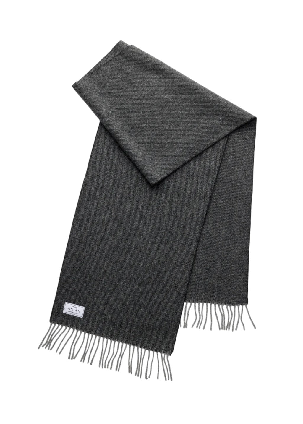 ANIÁN - Brushed Wool Scarf - Ash