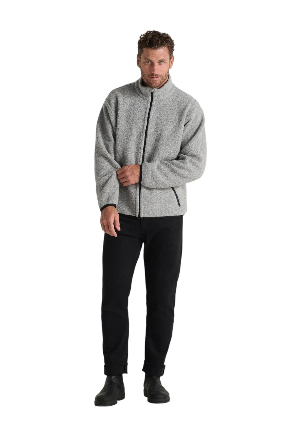 ANIÁN - The Pecora Wool Zip (M) - Heather | Hardpressed Print