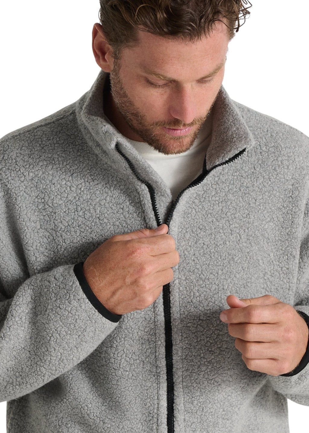 ANIÁN - The Pecora Wool Zip (M) - Heather | Hardpressed Print