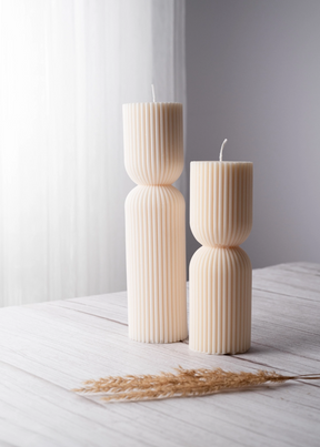 Allure CA - Aesthetic Pillar Candle - Vanilla