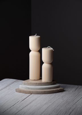 Allure CA - Aesthetic Pillar Candle - Vanilla